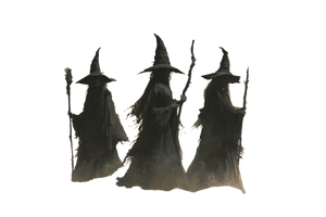 Three Gothic Witches Vinyl Car Decal Sticker – Waterproof & UV-Resistant 2.986666666666667"