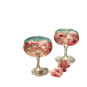 Pastel Cocktail Glasses Vinyl Car Decal Sticker – Waterproof & UV-Resistant 6.826666666666667"