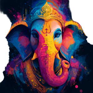 Lord Ganesha Portrait Vinyl Car Decal Sticker – Waterproof & UV-Resistant 3.4133333333333336"