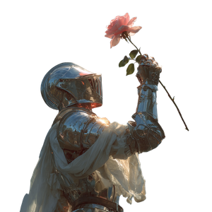 Knight'S Rose Hand Vinyl Car Decal Sticker – Waterproof & UV-Resistant 3.4133333333333336"