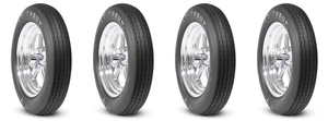 4x Mickey Thompson ET Front Drag Race Tire | 26.0 x 4.0-17 | Nylon Bias Ply | Non-Directional Tread | Ultimate Performance