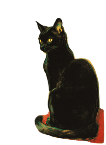 Vintage Cat Poster V5 Vinyl Car Decal Sticker – Waterproof & UV-Resistant 4.266666666666667"