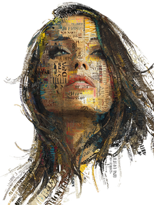 Text Hair Portrait Vinyl Car Decal Sticker – Waterproof & UV-Resistant 8.213333333333333"