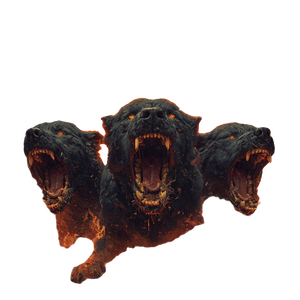 Three-Headed Hellhound V7 Vinyl Car Decal Sticker – Waterproof & UV-Resistant 3.4133333333333336"
