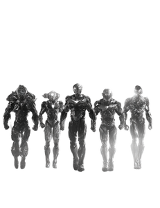 Futuristic Tech Superheroes Vinyl Car Decal Sticker – Waterproof & UV-Resistant 4.16"