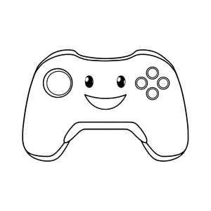 Smiley Gaming Controller Vinyl Car Decal Sticker – Waterproof & UV-Resistant 6.826666666666667"
