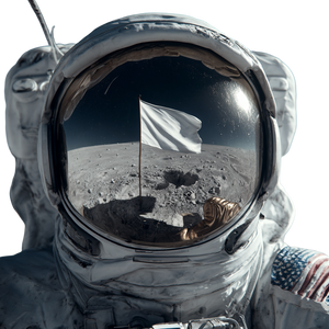 Astronaut Visor Reflection Vinyl Car Decal Sticker – Waterproof & UV-Resistant 6.826666666666667"
