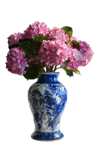 Porcelain Vase Bouquet Vinyl Car Decal Sticker – Waterproof & UV-Resistant 4.4