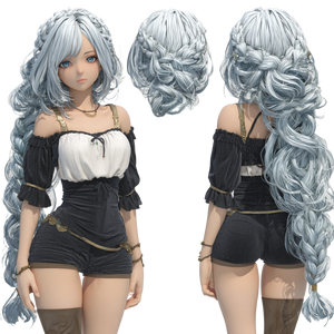 Anime Vtuber Character Vinyl Car Decal Sticker – Waterproof & UV-Resistant 3.4133333333333336"