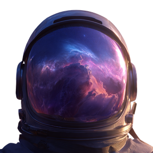 Space Helmet Reflection V2 Vinyl Car Decal Sticker – Waterproof & UV-Resistant 6.826666666666667"