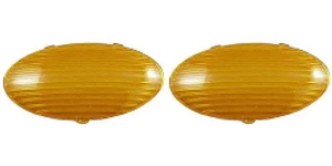 2x Upgrade Your Gustafson Lights with LaSalle Bristol Snap-On Porch Light Lens | Oval Shape, Amber