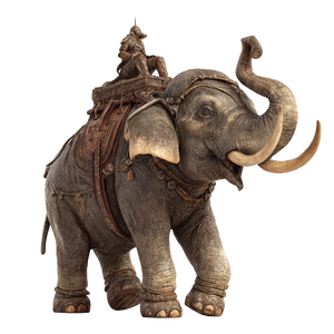 Elephant On Elephant Vinyl Car Decal Sticker – Waterproof & UV-Resistant 3.4133333333333336"