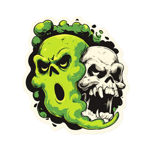 Ghost Skull Sticker Vinyl Car Decal Sticker – Waterproof & UV-Resistant 3.4133333333333336"