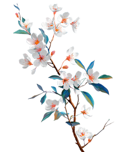 Cherry Blossom Branch V37 Vinyl Car Decal Sticker – Waterproof & UV-Resistant 8.0"