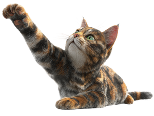 3D Cat Reaching Vinyl Car Decal Sticker – Waterproof & UV-Resistant 3.0933333333333333"
