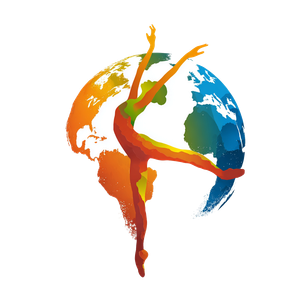Gymnastics Earth Logo Vinyl Car Decal Sticker – Waterproof & UV-Resistant 3.4133333333333336"