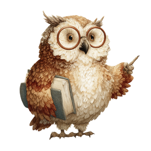 Wise Owl Scholar V4 Vinyl Car Decal Sticker – Waterproof & UV-Resistant 6.826666666666667"