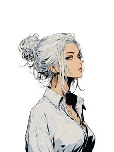 Anime Girl Portrait V161 Vinyl Car Decal Sticker – Waterproof & UV-Resistant 8.213333333333333"
