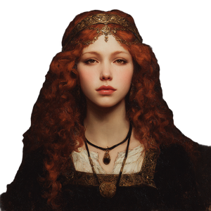 Noble Red-Haired Woman Vinyl Car Decal Sticker – Waterproof & UV-Resistant 3.4133333333333336" Noble Red-Haired Woman Vinyl Car Decal Sticker – Waterproof & UV-Resistant 3.4133333333333336"