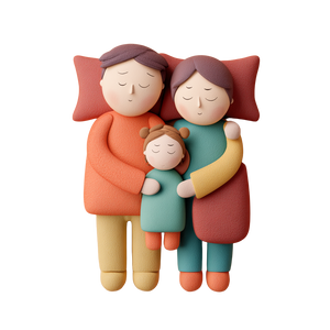Sleeping Toy Family Vinyl Car Decal Sticker – Waterproof & UV-Resistant 6.826666666666667"