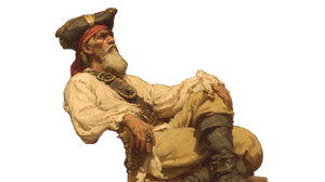 Pirate Captain V29 Vinyl Car Decal Sticker – Waterproof & UV-Resistant 2.72"