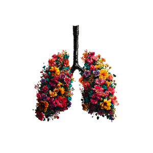 Floral Lung Sketch Vinyl Car Decal Sticker – Waterproof & UV-Resistant 3.4133333333333336"