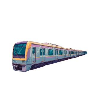 Seoul Subway Train Vinyl Car Decal Sticker – Waterproof & UV-Resistant 3.4133333333333336"