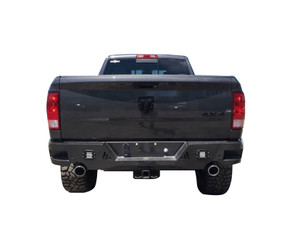 TrailFX Rear LD Bumper | Stylish Protection for Dodge Ram | Titanium Black Finish | LED Light Cutouts