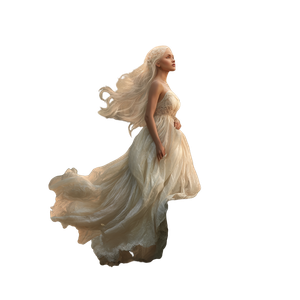 Ethereal Glowing Woman V2 Vinyl Car Decal Sticker – Waterproof & UV-Resistant 6.826666666666667"