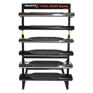 TrailFX Point Of Purchase Display WD1000SBO2 TFX Point of Purchase Display; Floor Display; For 4/5/6 Inch Oval Side Bar Samples Included