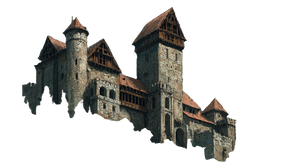 Stone And Wood Castle Vinyl Car Decal Sticker – Waterproof & UV-Resistant 2.72"
