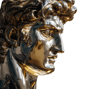 Chrome Gold David Vinyl Car Decal Sticker – Waterproof & UV-Resistant 6.826666666666667"