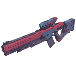 Futuristic Mech Rifle Vinyl Car Decal Sticker – Waterproof & UV-Resistant 6.826666666666667"