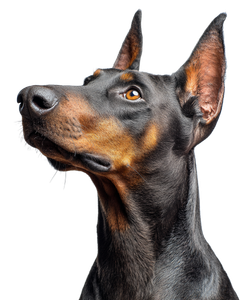Doberman Pinscher Portrait Vinyl Car Decal Sticker – Waterproof & UV-Resistant 8.0"