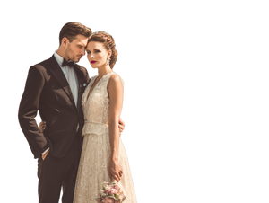 Vintage Wedding Couple V5 Vinyl Car Decal Sticker – Waterproof & UV-Resistant 3.0933333333333333"