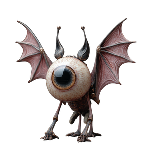 One-Eyed Eyebat Vinyl Car Decal Sticker – Waterproof & UV-Resistant 6.826666666666667"