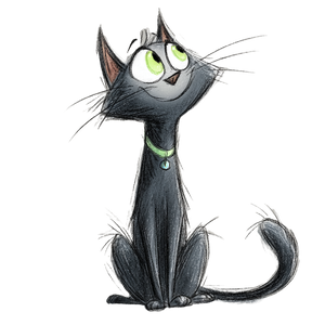 Cartoon Cat V34 Vinyl Car Decal Sticker – Waterproof & UV-Resistant 3.4133333333333336"