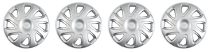 4x Enhance Your Ride with 14 Inch Silver Wheel Covers Set | Coast To Coast