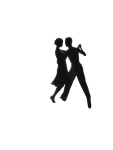 Dancing Salsa Silhouette V2 Vinyl Car Decal Sticker – Waterproof & UV-Resistant 8.213333333333333"