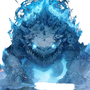 Ice Tarrasque Concept Vinyl Car Decal Sticker – Waterproof & UV-Resistant 3.4133333333333336"