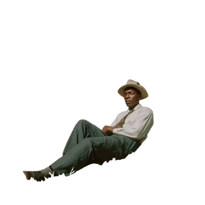 Resting Man Portrait Vinyl Car Decal Sticker – Waterproof & UV-Resistant 6.826666666666667"