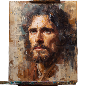 Jesus Portrait Painting Vinyl Car Decal Sticker – Waterproof & UV-Resistant 6.826666666666667"