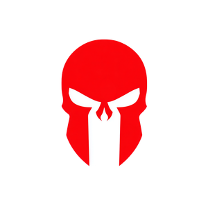 Spartan Skull Logo Vinyl Car Decal Sticker – Waterproof & UV-Resistant 3.4133333333333336"