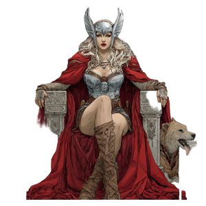 Enchantress On Throne Vinyl Car Decal Sticker – Waterproof & UV-Resistant 6.826666666666667"