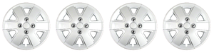 4x Enhance Your Ford Focus 15 Inch Wheels with Silver Wheel Covers | Quality Set of 4, Easy Install, Long Lasting Finish