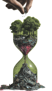Eco-Hourglass Turn Vinyl Car Decal Sticker – Waterproof & UV-Resistant 4.8533333333333335"