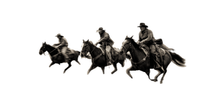 Cowboys Riding Horses Vinyl Car Decal Sticker – Waterproof & UV-Resistant 5.12"