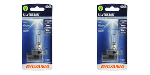 2x Sylvania Silverstar 9005 Halogen Bulb | Brighter Light, Clear 4000K Color, Legal, OEM Supplier, 1700 Lumens 2x Sylvania Silverstar 9005 Halogen Bulb | Brighter Light, Clear 4000K Color, Legal, OEM Supplier, 1700 Lumens