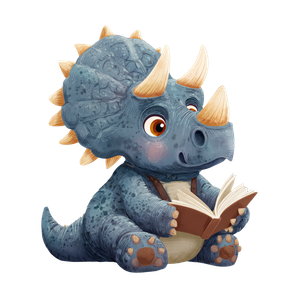 Cute Cartoon Triceratops Vinyl Car Decal Sticker – Waterproof & UV-Resistant 3.4133333333333336"