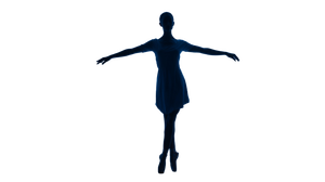 Silhouette Ballerina Pose Vinyl Car Decal Sticker – Waterproof & UV-Resistant 5.4